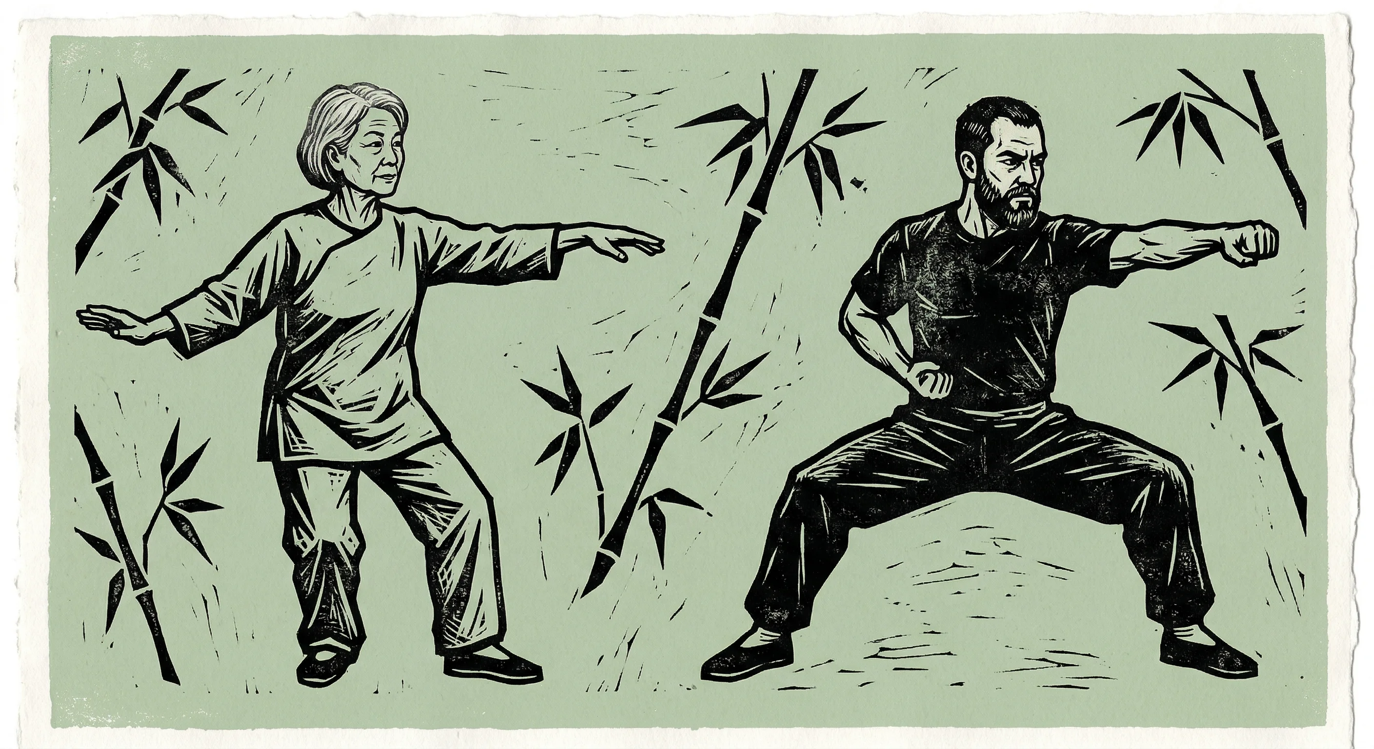 Qigong und Taiji Bewegungsvergleich